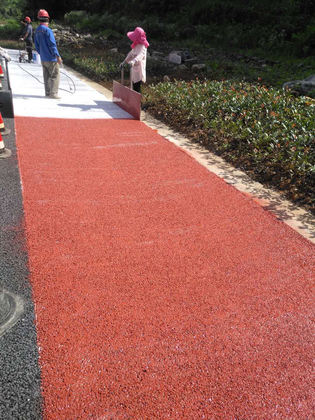 海南路面改色喷涂施工